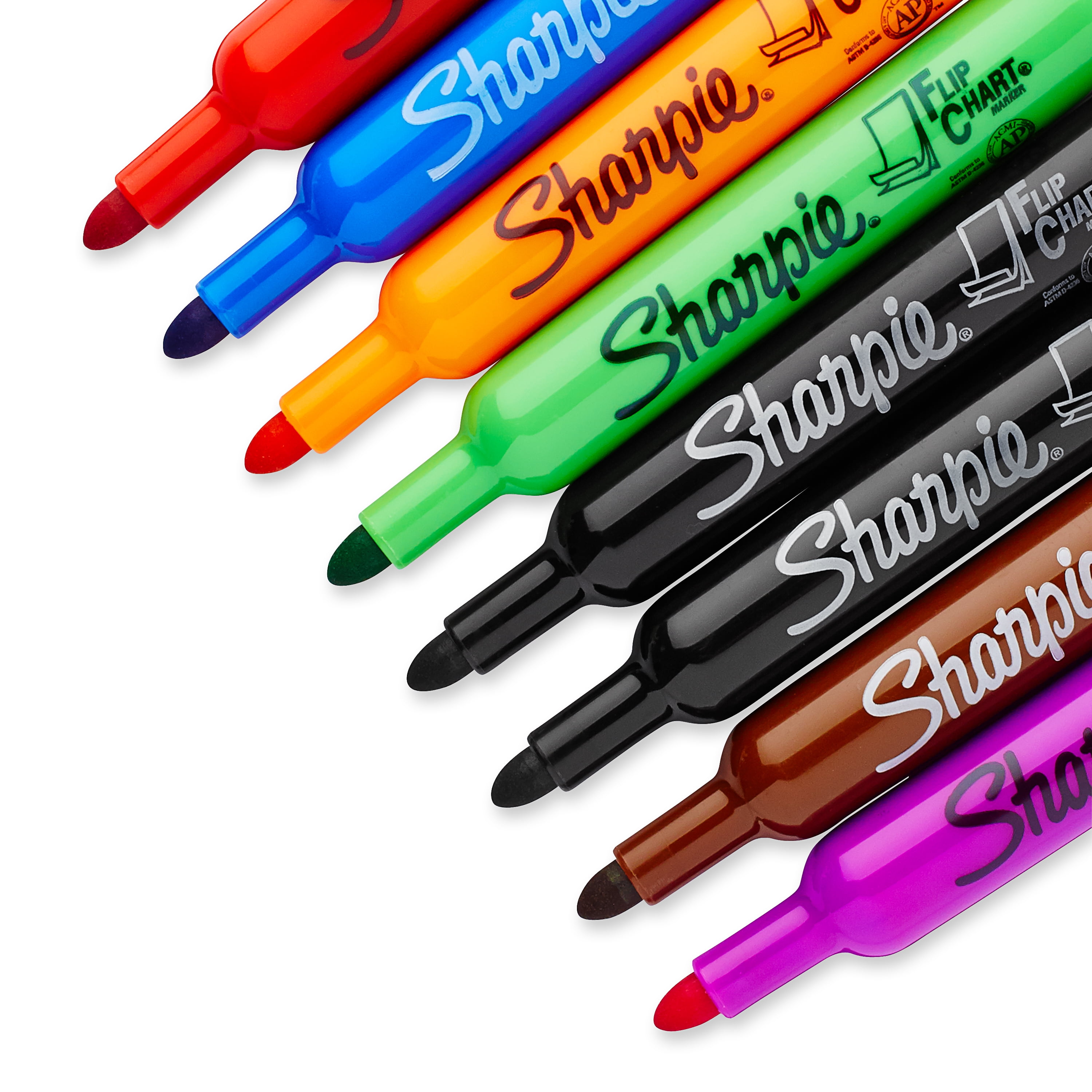 SHARPIE FLIP CHART Markers, Bullet Tip, Assorted Colors, 4 Pack $16.45 -  PicClick AU