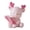 Pink, variant on TISHITA Cartoon Deer Statue Flower Arrangement for Dry Fresh Flower Resin Deer Sculpture Figurine Table Ornament for Cabinet Entrance Yellow