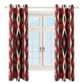 thumbnail image 4 of Bohemia Blackout Curtains Window Drapes Room Darkening Thermal Insulated Grommets Blackout Curtains, for Living, Dining, Bedroom,2 Panels, 4 of 6