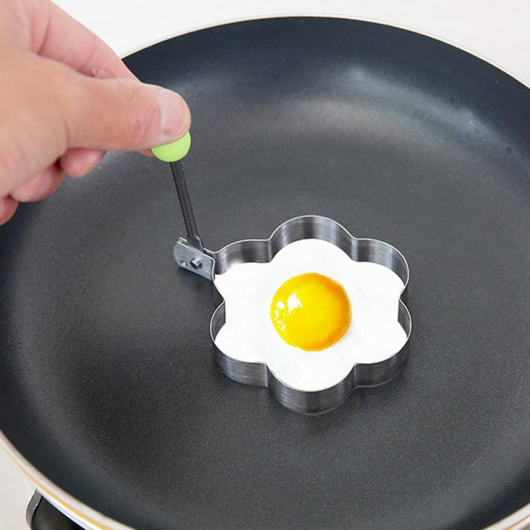 Topumt Pancake Mold Creative Stainless Steel Omelette Cooking Mold