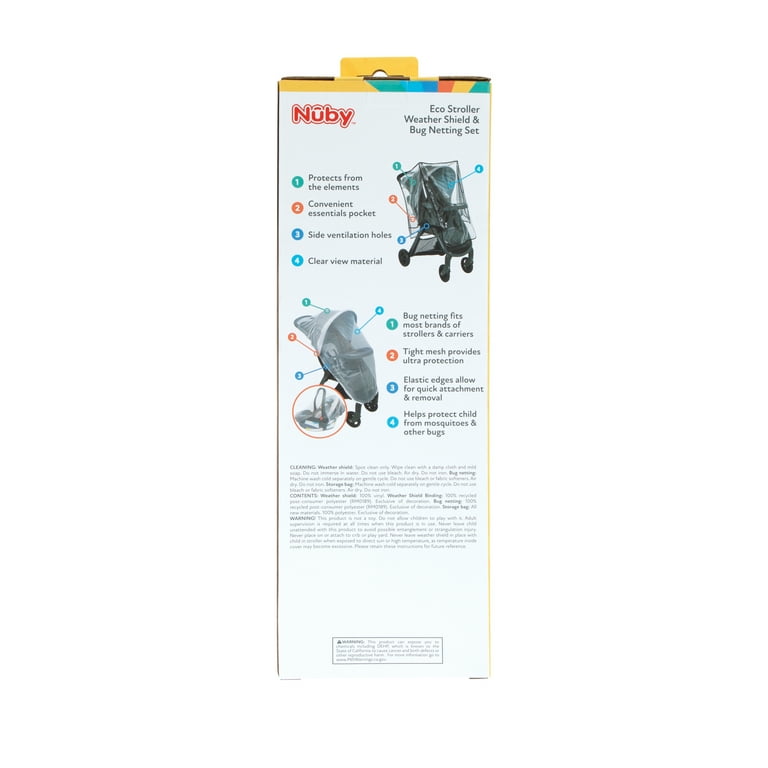 Eco Stroller Weather Shield & Bug Netting Set photo 8