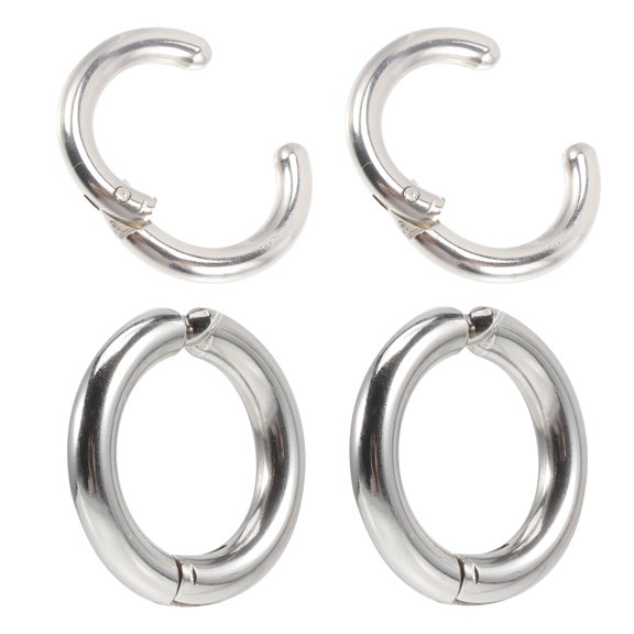 DESIGNICE 4 Pairs Titanium Steel Hoops Earrings Jewelry Small Earrings Hoops for Women Men