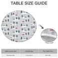 thumbnail image 6 of Gray Christmas House and Tree Pattern Round Fitted Tablecloth with Elastic Edge,Dining Table Cover Waterproof,Outdoor Round Tablecloth for Camping,Dining,Indoor and Outdoor, 6 of 7