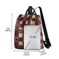 thumbnail image 3 of FORMRS Women's Travel Backpack Purse Anti-Theft Hidden Pockets Casual Shoulder Bag, Star Spangled Squares, 3 of 7
