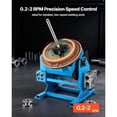 thumbnail image 4 of KFFKFF Rotary Welding Positioner, 1102 lbs Load Capacity, -45° to 90° Tilt Angle Welding Positioner Turntable Table, 0.2-2 RPM Speed Control, Electric and Foot Pedal, 4 of 9