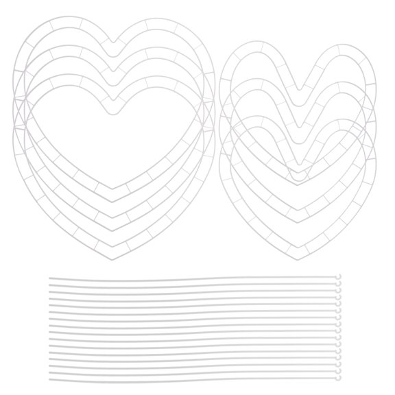 OFFIGAM 6 Set Flower Arranger in White Plastic for Modern Decoration at Holiday Parties
