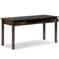 thumbnail image 3 of Allora 60" Contemporary Solid Wood Computer Desk in Tobacco Brown, 3 of 7
