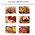 thumbnail image 4 of BINYOU Meat Thermometer Fork Grilling Smoker Barbecue Turkey Rotisserie Cooking Fork, 4 of 10