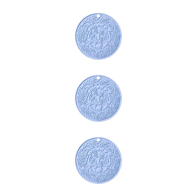 Yuarrent Hot Pot Mat Resistente al calor Mantel individual Taza de escaldado Soporte para platos Cojín de Reutilizable Protector lavable Gadget Azul Azul 3piezas Yuarrent CBP255289