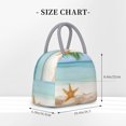 thumbnail image 2 of Lafuoo Starfish in Beach Pattern Large Portable Insulated Lunch Bag, Waterproof Zipper Insulated Lunch Bag for Men and Women-One Size, 2 of 7