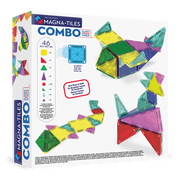 MAGNA-TILES® Combo 46-Piece Magnetic Construction Set, The ORIGINAL Magnetic Building Brand