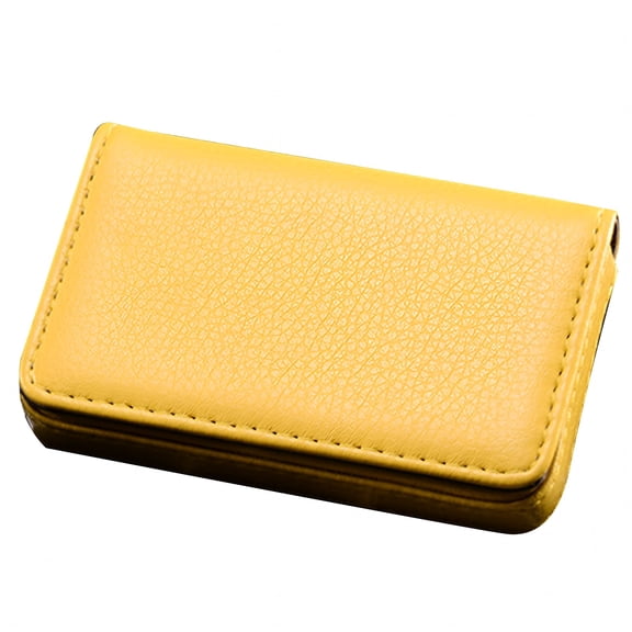 GASTROPOD Leather Business Card Holder with Closure Slim Compact Size Portable Business Card Carrier Name Card Organizer