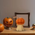 thumbnail image 4 of Clearance Halloween Decor Under $6 Halloween Pumpkin Decorative Scented Candles Natural Soy Beeswax Clean Long Lasting Burn Festive Atmosphere For Any Room Parties Cozy Holiday Decoration,1PC, 4 of 4