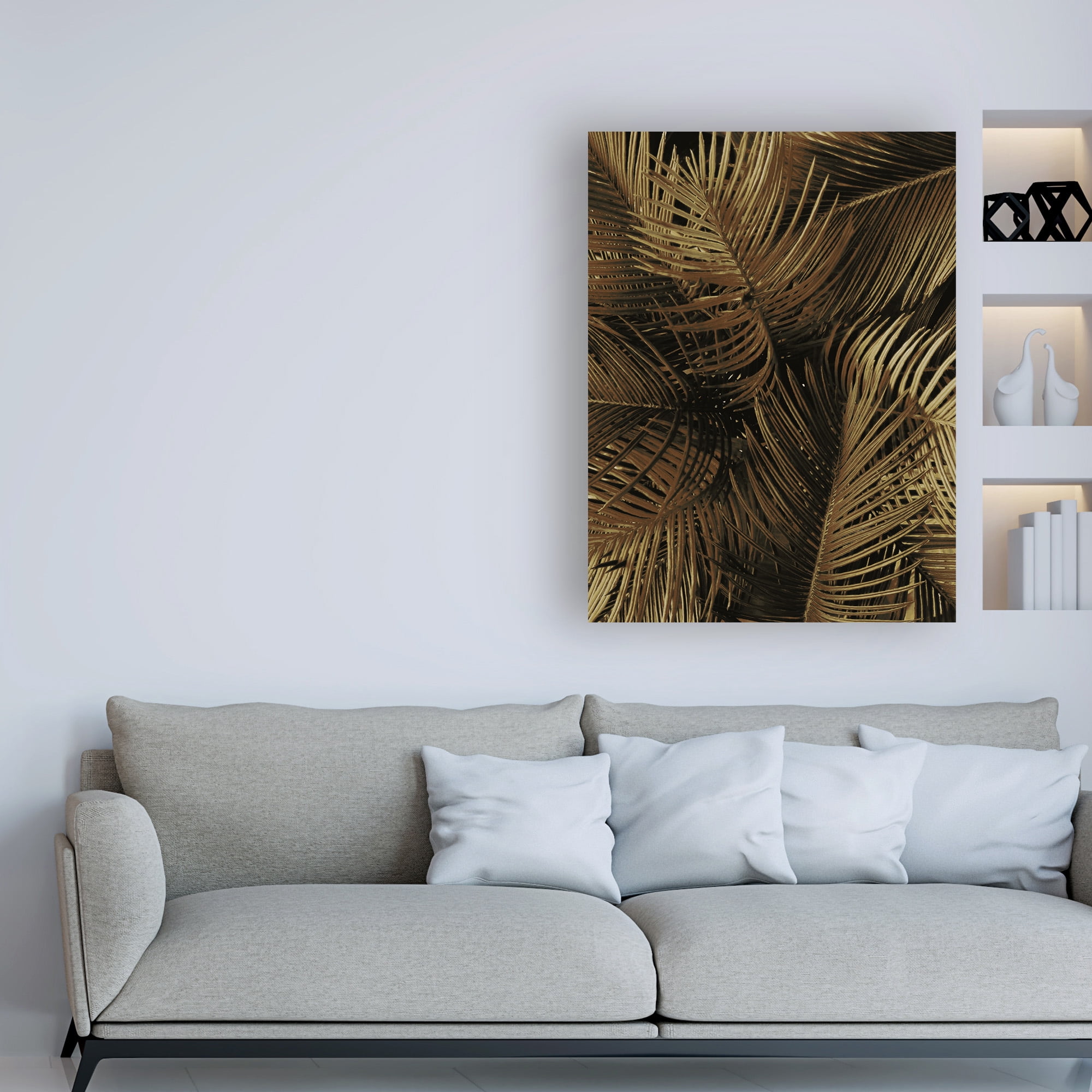 Trademark Fine Art 'Golden Palm 2 Fabrikken' Canvas Art by Design Fabrikken