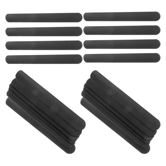 ELAYARD 20Pcs Flexible Black Silicone Slap Bracelets Soft Wrist Snap Bands for Outdoor and Nighttime Use