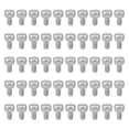thumbnail image 1 of Uxcell 8#-32x7mm Tornillos de Luz con Estrías, 50pcs Tornillo Ranurado Plano, Tono de Zinc 8mm, 1 of 6