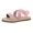 Pink, variant on Women's Sandals Open Toe Criss Cross No Slip Sole Slip On Sneakers Fashionable Soft Outdoor Casual Shoes 38