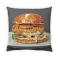 thumbnail image 2 of Ahgly Company Coussin d'Intérieur Hamburger, 18 Pouces par 18 Pouces, 2 of 6