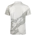 thumbnail image 5 of Marble Texture Men Zipper T-shirt Summer Casual Short Sleeve T-shirt Top, 5 of 7