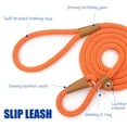 thumbnail image 3 of Dog Leash Slip Lead Snap Hook Rope Leash Strong Heavy Duty Braided Dog Training Leash No Pull Training Lead Leashes for Medium Large and Small Dogs3/8in x 5ft, 3 of 7