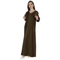 thumbnail image 4 of Bimba Abaya Islamic Prayer Dress With Hijab For Women'sFront Button PlacketMuslim Dress, 4 of 8