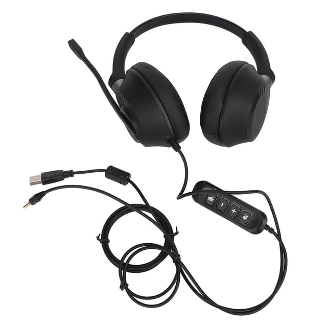 Auriculares telefónicos con soporte para ajuste de volumen, silenciamiento, conector binaural de 3,5 mm, servicio de atención al cliente, auriculares con tarjeta de sonido USB