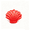 Red, variant on Bulk Solid Color Seashell Decorative Pillow,13.8'' Shell Shaped Throw Pillow Soft Cushion for Bedroom Living Room Gifts