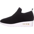 thumbnail image 3 of Womens DKNY Angie Slip-On Wedge Sneakers, Black, 3 of 6
