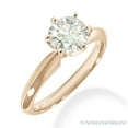 thumbnail image 2 of Round Cut Forever Brilliant Moissanite 6-Prong Solitaire Engagement Ring in 14k Rose Gold, 2 of 4