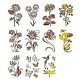 FAJHHA 2024 New Release of Large Reusable Flower Stencils for Wooden