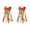 Orange, variant on CowTeen Boot Bows Tassel Accessories Western Style Decorative Lace Ribbon Charms For Wedding Music Festival Outfit