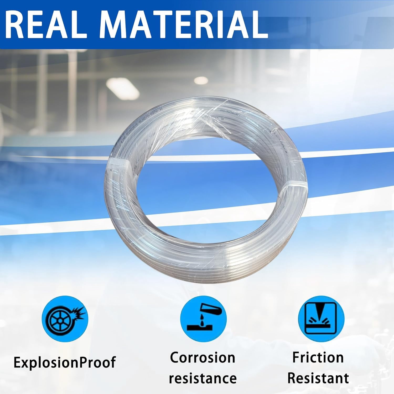 PNEUMATIC Transparent 12mm OD 8mm ID Polyurethane PU Air Hose Pipe Tube 10 Meter 32.8ft for Air Line or Fluid Transfer Transparent