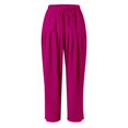 thumbnail image 3 of Women's Solid Color Daily Commuting Fashion Casual Radish Pants, 3 of 4