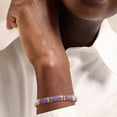 thumbnail image 2 of Ross-Simons Purple Jade Chinese Symbol Bracelet in 18kt Gold Over Sterling, Women's, Adult, 2 of 8