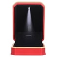 thumbnail image 2 of Necklace Jewelry Box, Necklace Box LED Matte Red  for Anniversary Wedding, 2 of 7