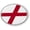 Flexible, variant on Alabama State Flag 3D Domed Round Car Emblem – Flexible