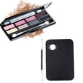 thumbnail image 5 of Paleta de maquillaje de cosméticos de acero inoxidable, herramienta raspadora para arte de uñas, sombra de ojos, maquillaje de pestañas, mezcla de pigmento profesional Ormromra, 5 of 5