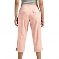 thumbnail image 5 of Ohufall Capri Pants for Boys Girls 4-15 Years, Lightweight Loose Outdoor Camping Hiking Cargo Capris Kids Solid Casual Stretch Jogger Cropped Pants with Pockets, 5 of 8