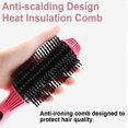 thumbnail image 2 of Rizador de pelo con barril de cerámica de turmalina, calentamiento rápido en 30 s, temperatura LED ajustable, rojo., 2 of 5