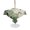 Green, Cream, Pink, variant on Outdoor Tablecloth with Umbrella Hole for Patio/Picnic/Party/Camping, Summer Hummingbirds Waterproof Table Cloth Square Cover Washable, Tropical Palm Leaves Farmhouse Rustic (54"x 54")