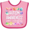 thumbnail image 3 of Inktastic Autism Awareness Support and Understanding Puzzle Pieces Boys or Girls Baby Bib, 3 of 4