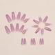 thumbnail image 4 of Uñas postizas largas estilo ataúd de Gifiky, uñas francesas con degradado, uñas acrílicas con remolinos para mujeres y niñas, 24 unidades, 4 of 7