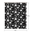 thumbnail image 5 of Halloween Ghost Pumpkin Pattern Shower Curtain 72"x84" ,Bathroom Decorative Shower Curtains Set with 12 Hooks,Modern Waterproof Washable Shower Curtain, 5 of 6