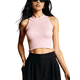 thumbnail image 1 of Blusa Crop Cuello Halter Canale Diseño Elegante y Comodidad, 1 of 5