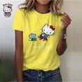 thumbnail image 5 of Hello Kitty Women‘s T-shirt Summer Fashion Short Sleeve Tops  Print O-neck Casual T Shirt For Women‘s Y2k Clothes Plus Size Tees, 5 of 7