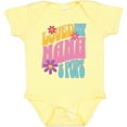 thumbnail image 3 of Inktastic Nana and Pops Love Me Retro Flowered Girls Baby Bodysuit, 3 of 5