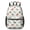 Dinosaur and Silhouette-1, variant on Dinosaur and Speech Bubble White 17" School Backpacks for Teens,Waterproof Oxford Fabric,S-Shape Padded Straps for School,Travel,Hiking,Camping