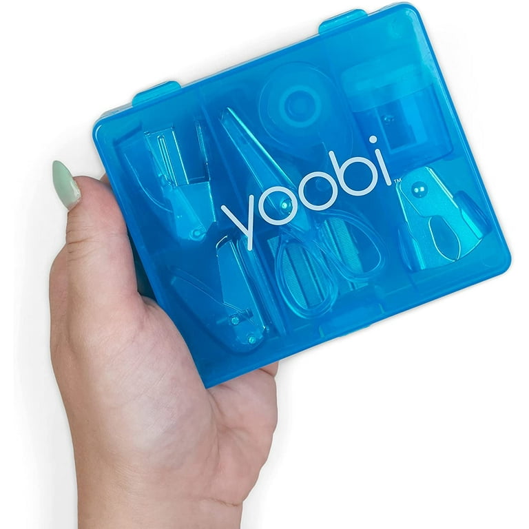 yoobi blue flat mini supply kit
