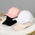 thumbnail image 2 of Gorras de béisbol con letras M y diamantes de imitación para mujer, gorros brillantes ajustables a la moda de Hip Hop, para viajes al aire libre, combina con todo, primavera 2023, 2 of 5