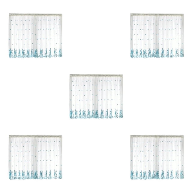Billuyoard Cortinas transparentes para ventana, decoraciones para habitaciones, cenefa de estilo Simple, decoraciones colgantes, diseño de Type2 NO2
